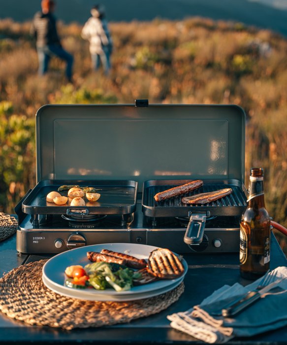 CADAC Camping Gaskocher 2-Cook 3 Pro - auch zum Grillen geeignet