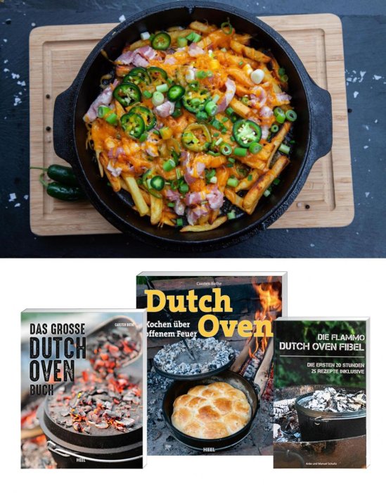 Leckere Rezeptideen finden Sie in unseren Dutch Oven Kochbüchern