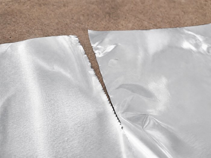Mit Perforation zum einfachen Abreissen ohne Zuschneiden