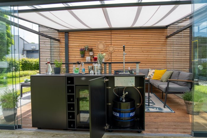Grillfürst Moments Zapfanlage vollintegriert als komplette Thekenanlage