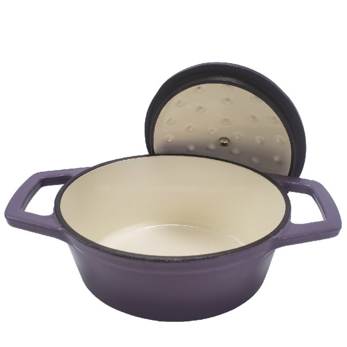 Grillfürst Dutch Oven Gussbräter lila S mit Deckel
