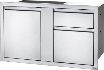 Napoleon Einbauelement mit Tür und Schubladen für eine individuell geplante Outdoor Küche