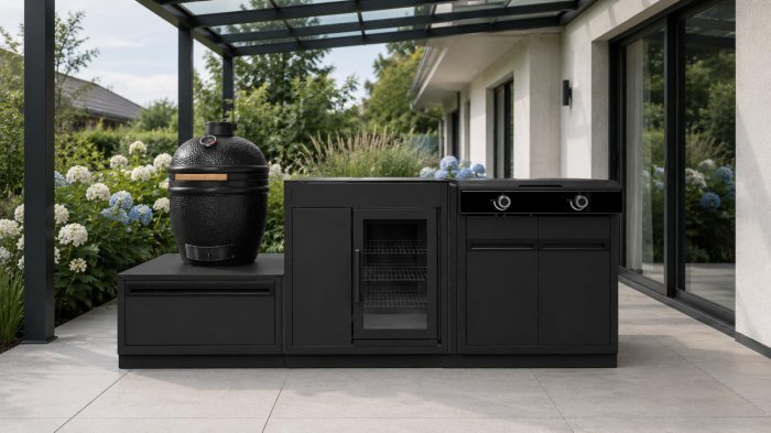 Outdoorchef HEAT Outdoor Küche aus Modulschränken mit Keramikgrill