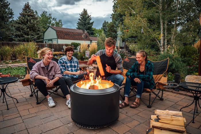 Solo Stove Yukon raucharme Feuerschale aus Edelstahl