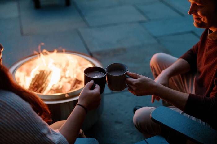 Gemütliches Lagerfeuer ohne störenden Qualm