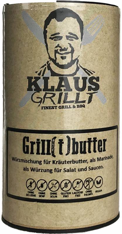 Grill(t)butter Gewürzmischung 80 g Streuer by Klaus grillt