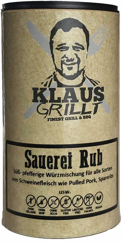 Sauerei Gewürzmischung 120 g Streuer by Klaus grillt