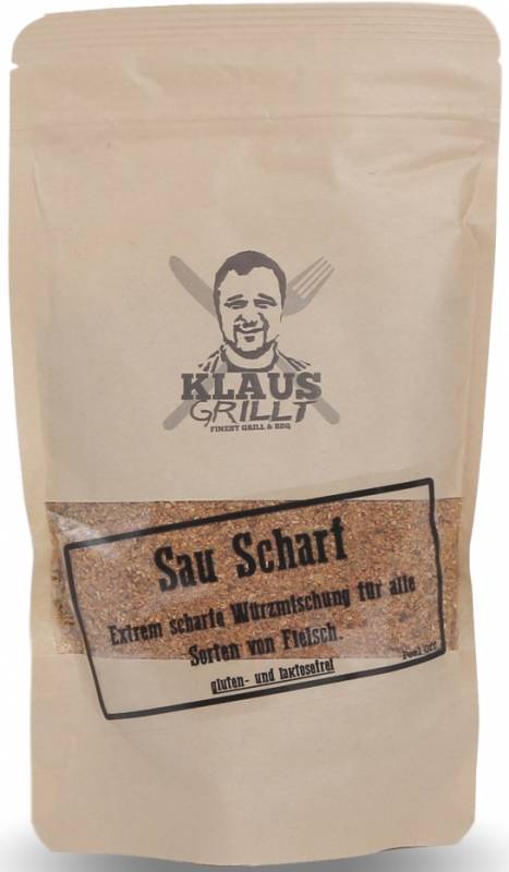Sau Scharf Gewürzmischung 200 g Beutel by Klaus grillt