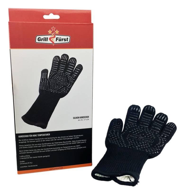 Grillfürst Grillhandschuh Silikon / Aramid (L/XL)