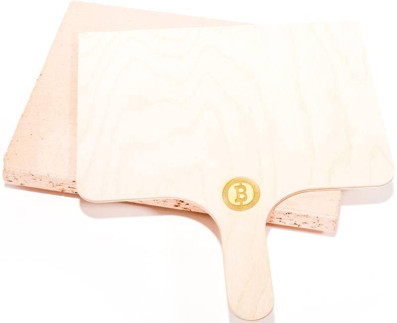 Beefer Pizzastein mit Schieber XL