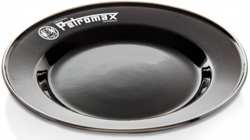 Petromax Emaille Teller schwarz, 2 Stück