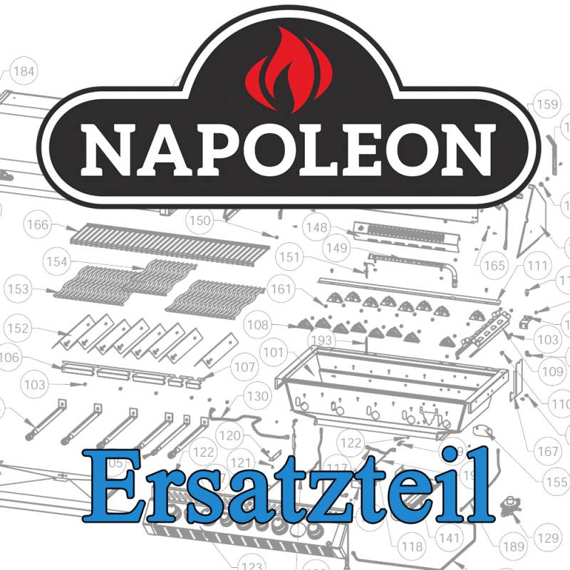 Napoleon Ersatzteil: Flexible Anschlussschlauch - Verlängerung aus Edelstahl für Built-In Geräte, 75 cm