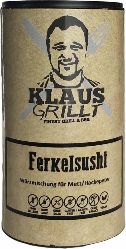 Ferkelsushi Gewürzmischung 100 g Streuer by Klaus grillt