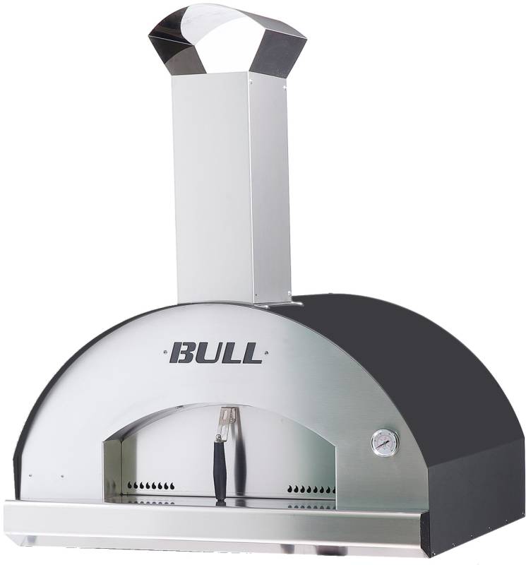 BULL Pizzaofen Holz XL - Built-In Einbauofen 80 x 60 cm