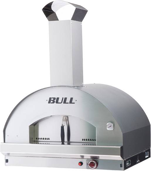 BULL Gas Pizzaofen XL - Built-In Einbauofen 80 x 60 cm