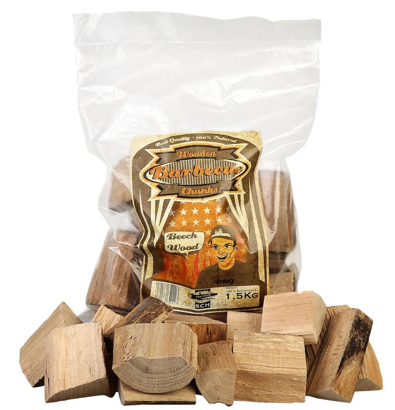 Axtschlag Räucherchunks Buche / Woodchunks Beech - 1,5 kg