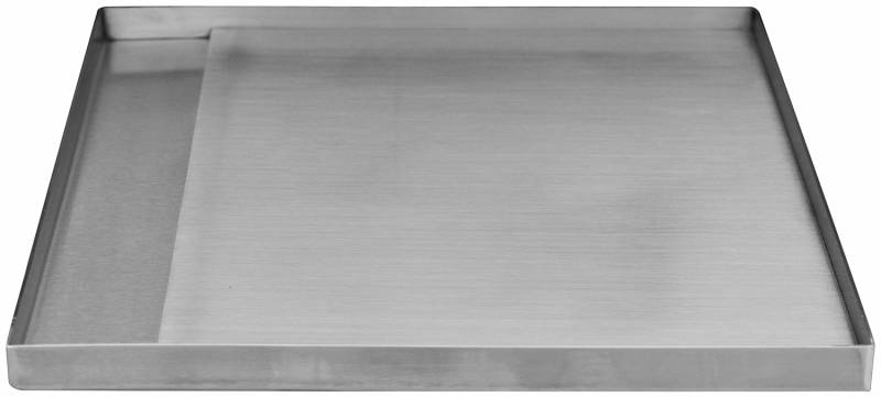 BULL Edelstahl Grillplatte / Plancha / 50 x 38 cm
