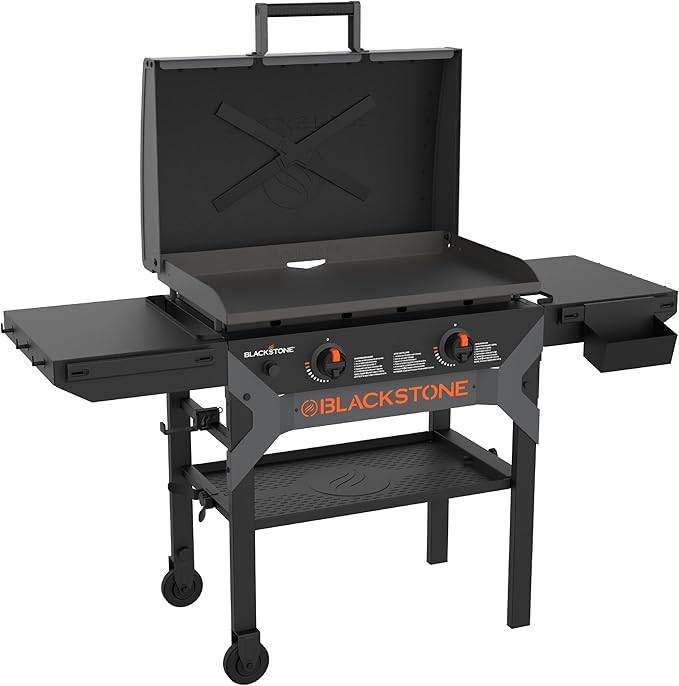 Blackstone 28 Zoll Iron Forged Griddle Gas Grillstation mit Grillplatte und Deckel