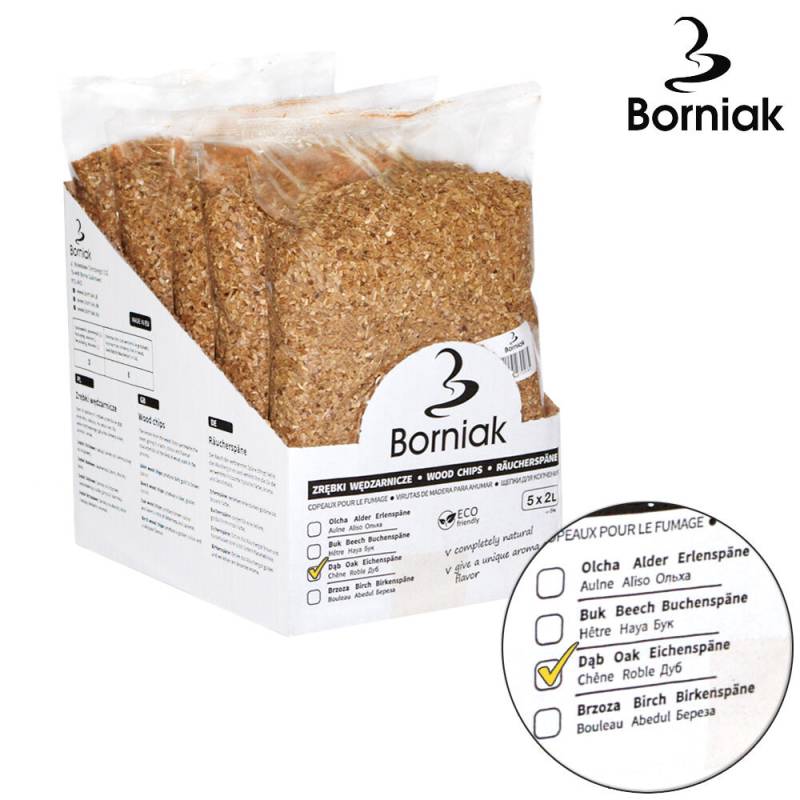 Borniak Räucherspäne Eiche 10 L (5x2L)