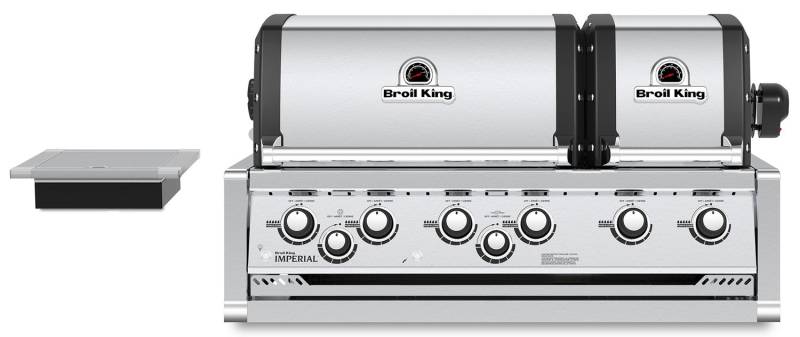 Broil King Imperial 690XL PRO Einbaugrill mit Drehspieß + Seitenbrenner - Modell 2025