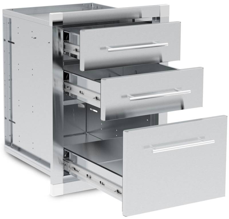 Broil King Outdoor Küche - Einbauschrank mit 3 Schubladen