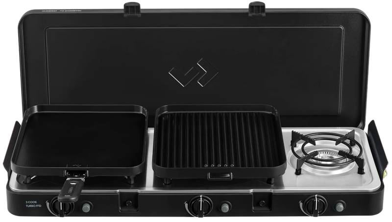 CADAC Camping Gaskocher 3-Cook Turbo FFD Deluxe / 30mbar
