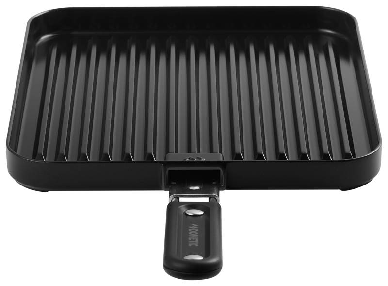 CADAC Universal Grillplatte für Gaskocher / gerippt - mit abnehmbarem Griff