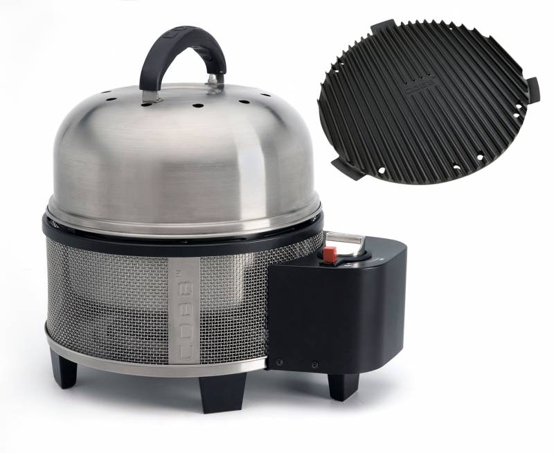 Cobb Grill PREMIER Gas Deluxe - Tischgrill / Campingrill inkl. Griddle-Grillplatte