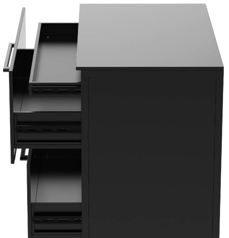 COZZE Outdoor Küche Elements - Schrank mit Schubladen, 110 cm inkl. Arbeitsplatte (HPL)