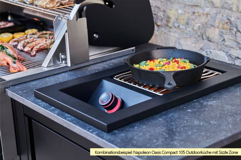 Napoleon 700-Series Einbau Sizzle Zone BIB10 (drop in) mit Safety Glow™ - mattschwarz