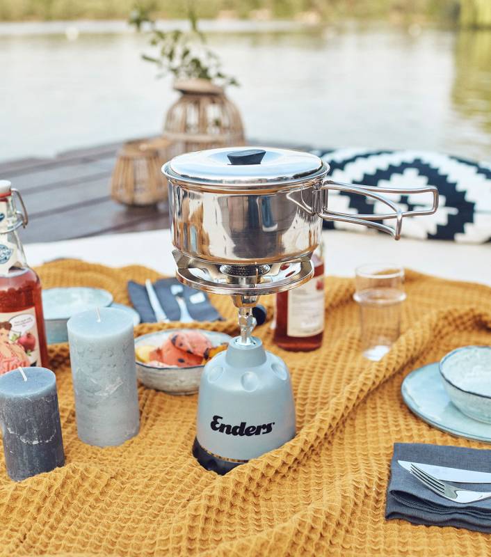 Enders Kochtopf Set Culina Camping - mit 2 Töpfen inkl. Deckel + Pfanne