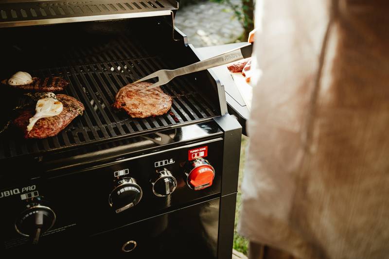 Enders Premium Grillbesteck Set aus Edelstahl / 3-teilig inkl. Tasche