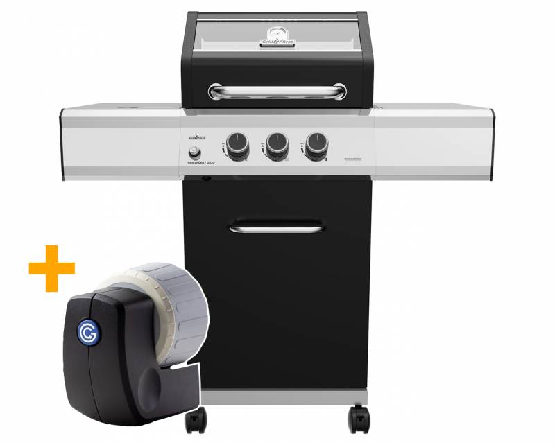 Grillfürst G210E Smart Grill Edition 2-Brenner Gasgrill mit Grill Control, Hochtemperaturbrenner und Edelstahl Rosten