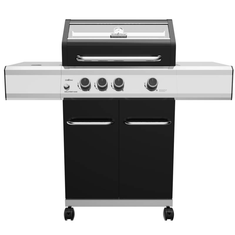 Grillfürst G310E 3-Brenner Gasgrill mit Hochtemperaturbrenner und Edelstahl Rosten