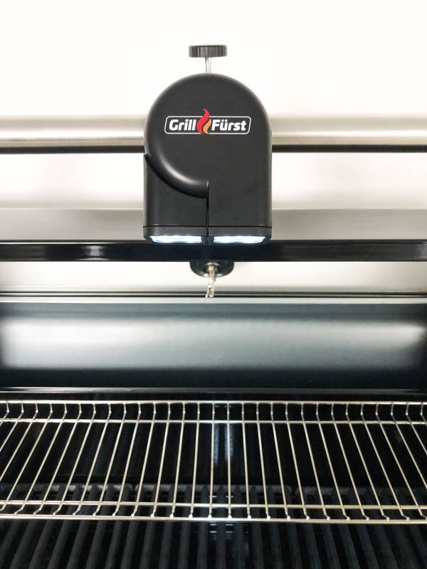 Grillfürst Universal LED Grilllampe / Grilllicht / Grifflicht - mit 2 schwenkbaren Leuchtköpfen