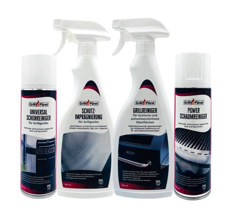 Grillfürst Grillreiniger-Set für Enders Monroe Pro, Colorado, Uniq Pro - Grillreiniger und Pflege Set für emaillierte Grills
