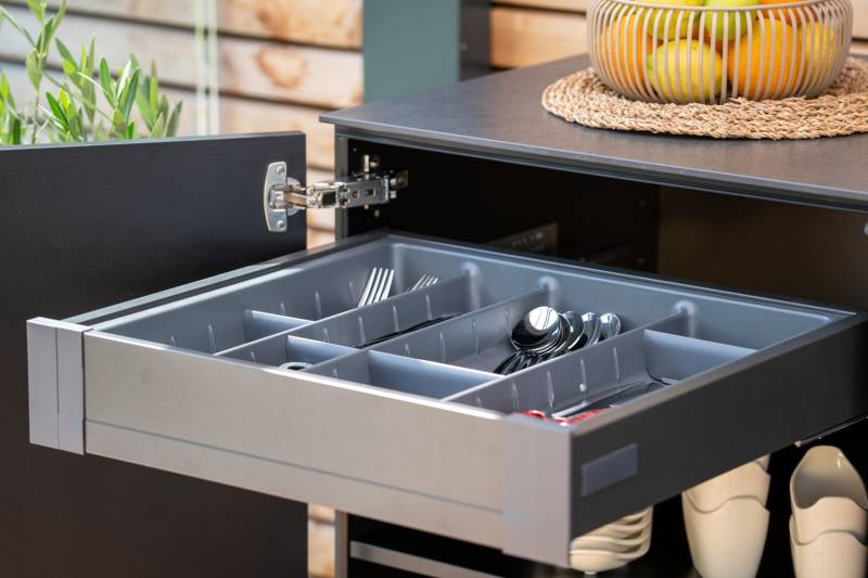 Grillfürst Moments Innenschubkasten, H: 70 mm, mit Besteckeinsatz