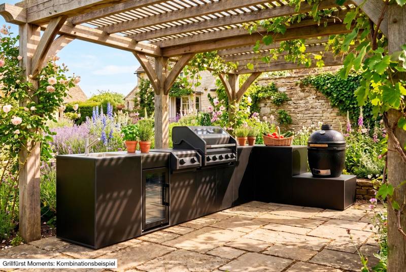 Grillfürst Moments Grillschrank für Kamado Grill, Nero