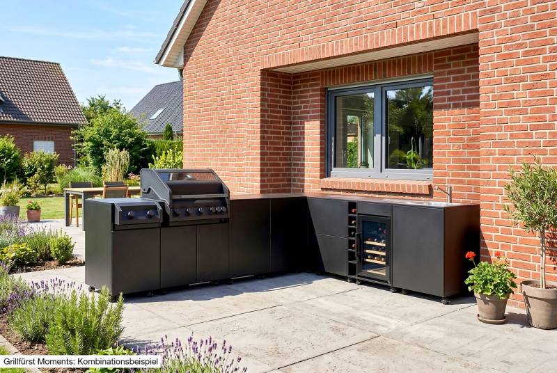 Grillfürst Moments Grillschrank für Kamado Grill, Nero
