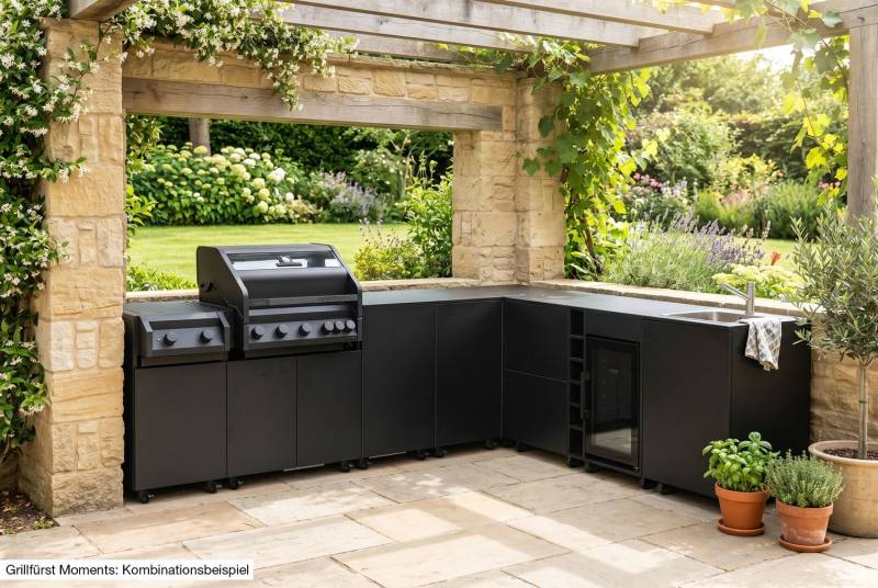 Grillfürst Moments Grillschrank für Kamado Grill, Nero