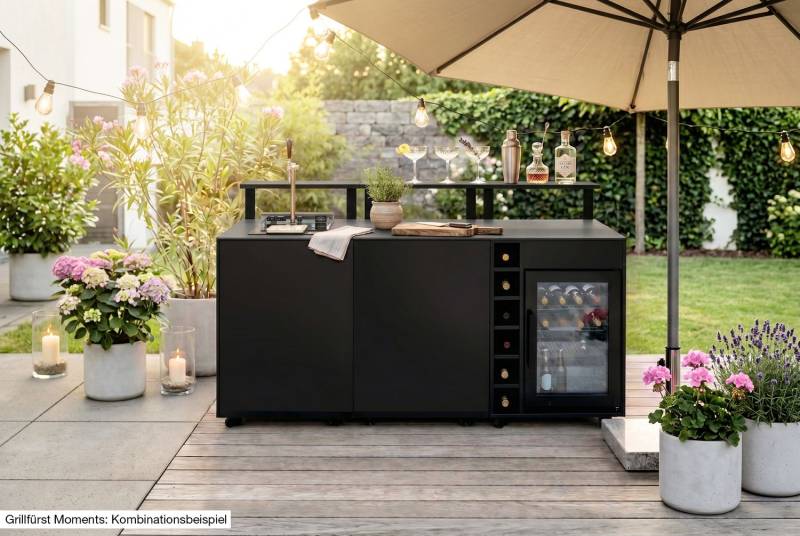 Grillfürst Moments Grillschrank für Kamado Grill, Nero