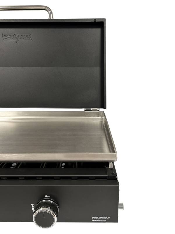 Grillfürst Deckel für Planchagrill 2-Brenner - Wind-/Spritzschutz