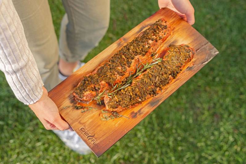 Grillfürst Räucherbretter Buche XL 40 x 19,5 x 1cm 2er Set