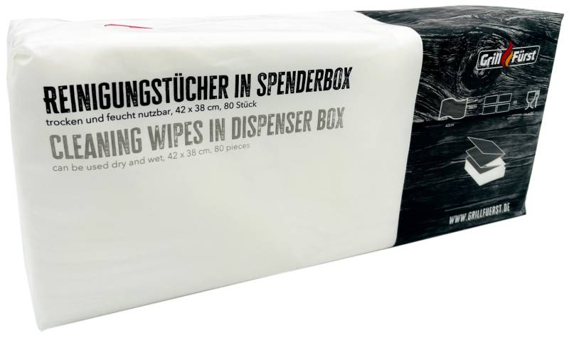 Grillfürst Mikrofaser-Reinigungsvlies 42 x 38 cm - 80 Reinigungstücher