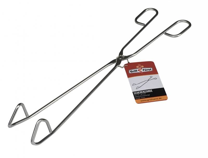 Grillfürst Grillzange Scherenzange 37 cm - Edelstahl