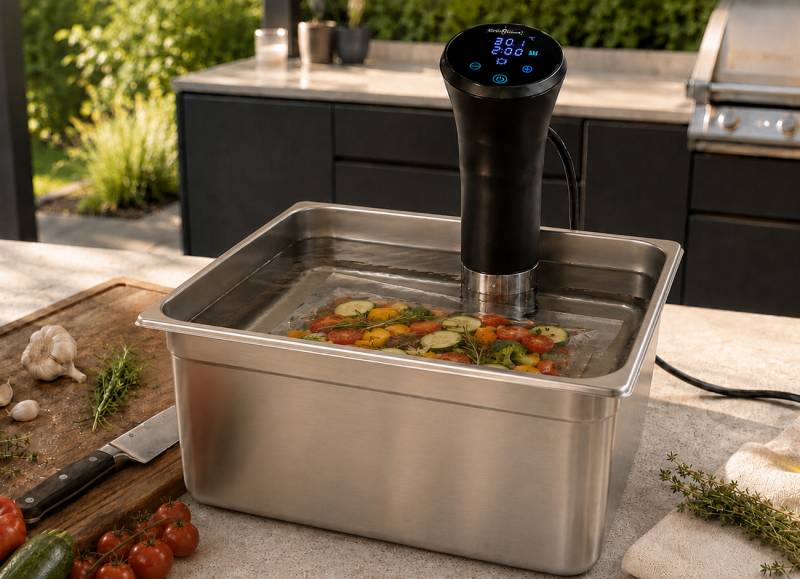 Grillfürst Sous Vide Stick - 1100 Watt, mit Timer und Touchdisplay