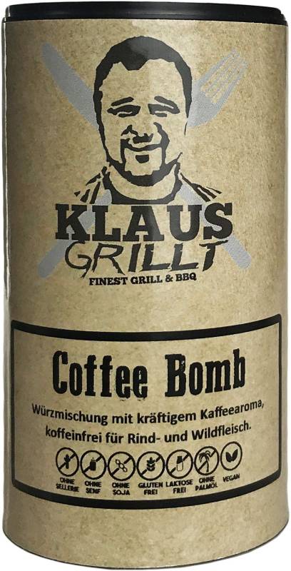 Coffee Bomb Rub 120 g Streuer by Klaus grillt