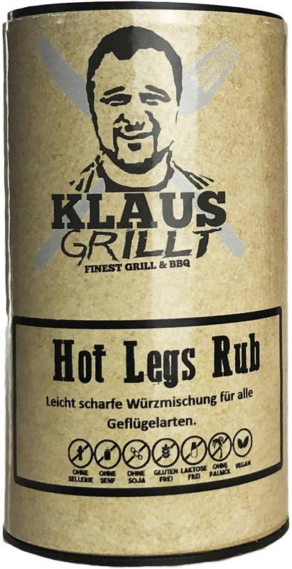 Hot Legs Rub 120 g Streuer by Klaus grillt
