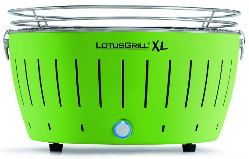 LotusGrill XL - Holzkohle Tischgrill - Limettengrün inkl. Tasche