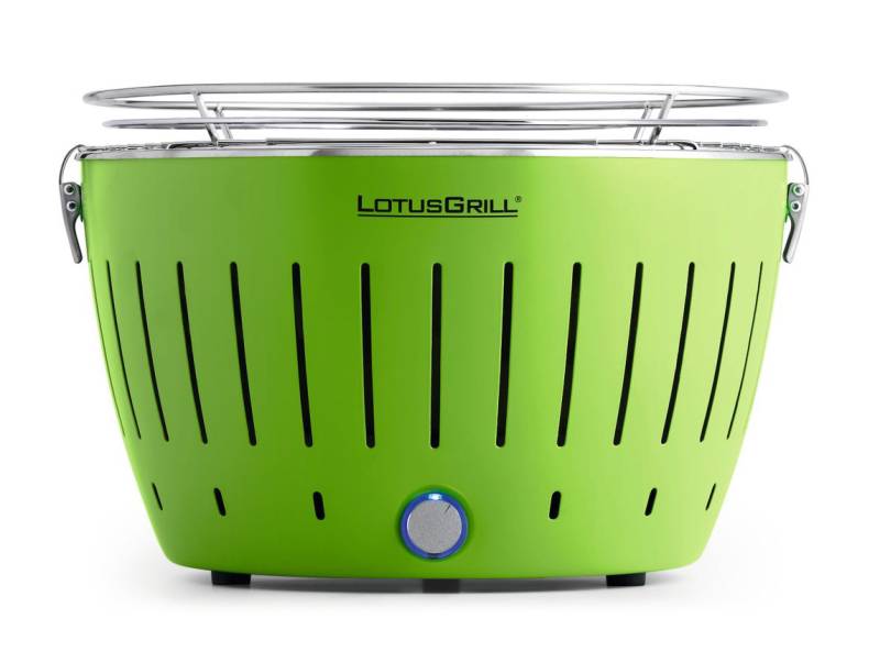 LotusGrill Classic - Holzkohle Tischgrill - Limettengrün inkl. Tasche